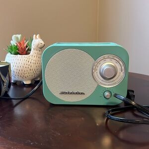 Turquoise Antique-Style Radio